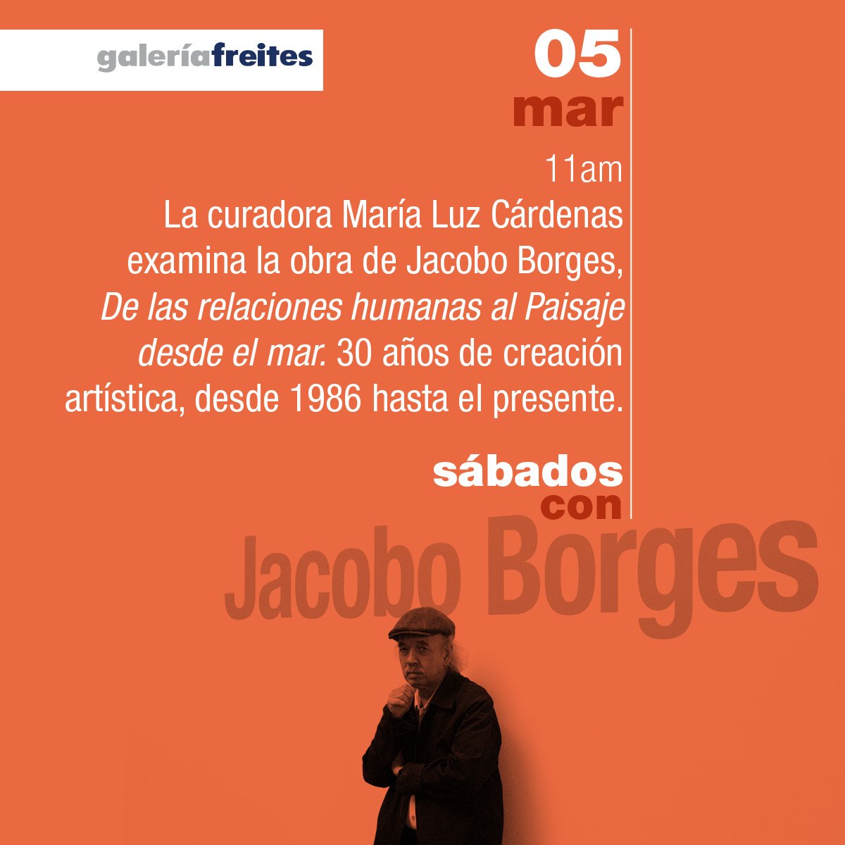 arContreras3's tweet photo. El #sábado 5/03 tendremos un conversatorio con la curadora María Luz Cárdenas #JacoboBorges https://t.co/60GacQuvF1