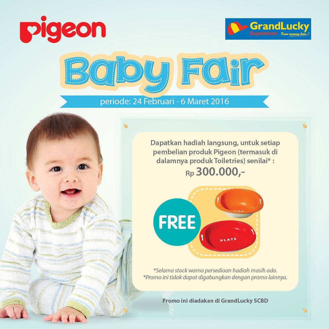 Kami tunggu yah mom kedatangannya di booth Pigeon.