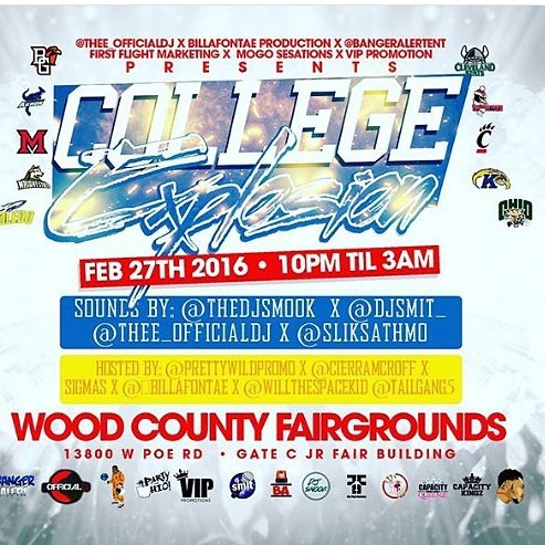 BPChuckk's tweet photo. We are 3 days away from a  crazy weekend  so don't miss it we in #BGSU Feb 27th we making a movie🎥 #CollegeExplosion https://t.co/EIkuFwn3zI