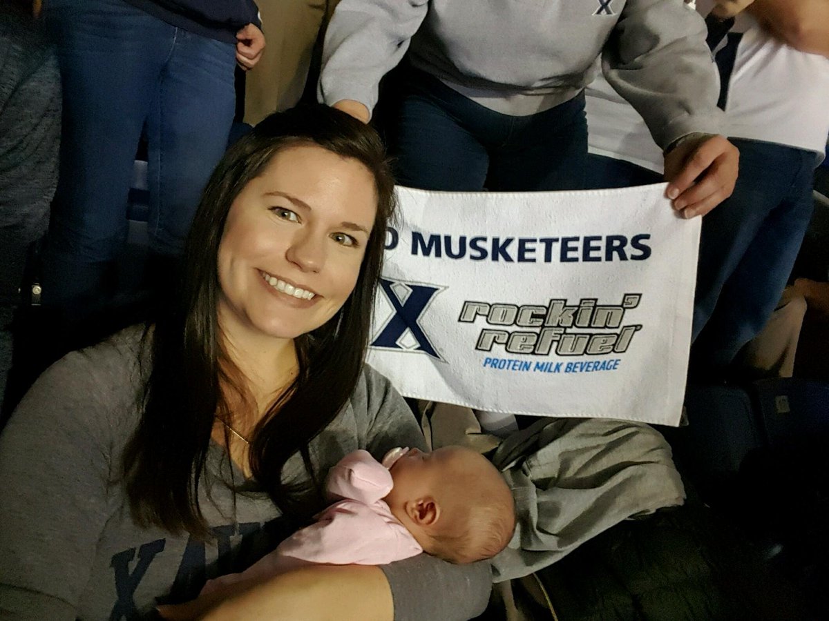 EnthusiAdams's tweet image. My grand daughters 1st game of her life was #5Xavier over #1Nova. She is officially an Adams!