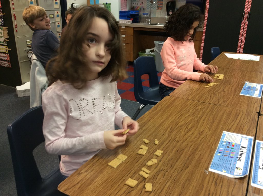 MrsBullajianWWE's tweet photo. Creating and analyzing fractional parts @WoodwayElem #bullajian1516 #learnww #foodmakesitfun https://t.co/8FABWooIj7