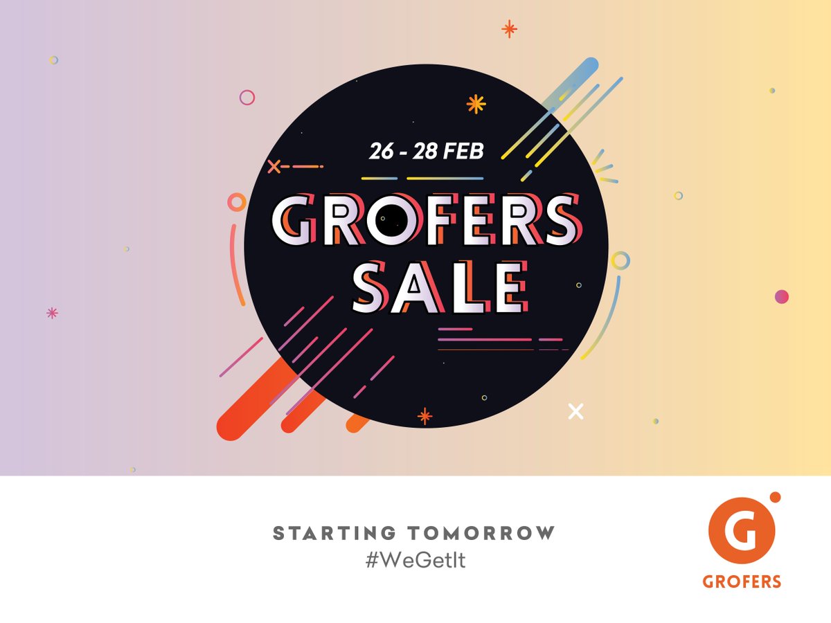 letsblinkit's tweet photo. Shop, save and enjoy. Grofers Sale begins tomorrow. #WeGetIt https://t.co/dnj36KCN5p