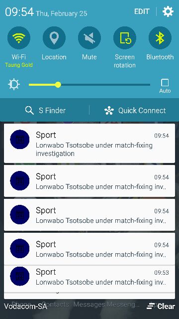 Francof1701's tweet photo. @News24 why am I getting 100 notifications on the same newsflash. Please sort out. https://t.co/aTUH0vpLSH