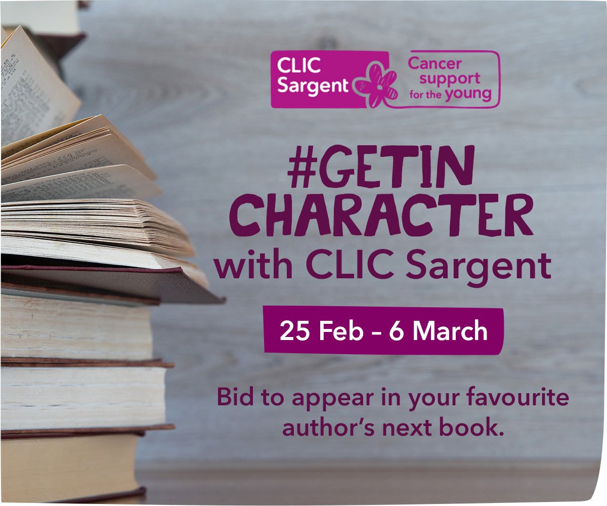 SamTongeWriter's tweet image. I'm taking part in #getincharacter - starts tonight 8pm!  @CLIC_Sargent #amreading bit.ly/GetinCharacter…
