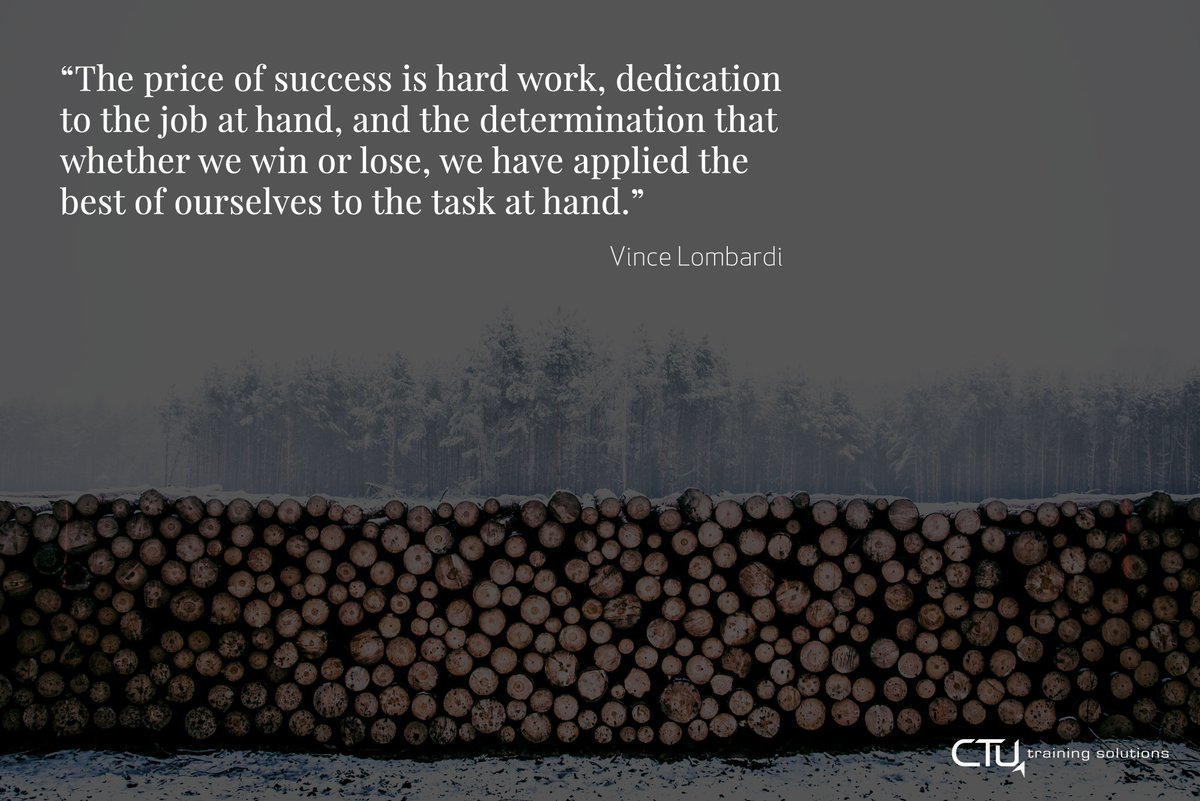 CTU_Chatz's tweet photo. #Quoteoftheday Here is some motivation for everyone. Hard work pays off. What's your favourite #quote? #ctutraining https://t.co/DP6tamOFay