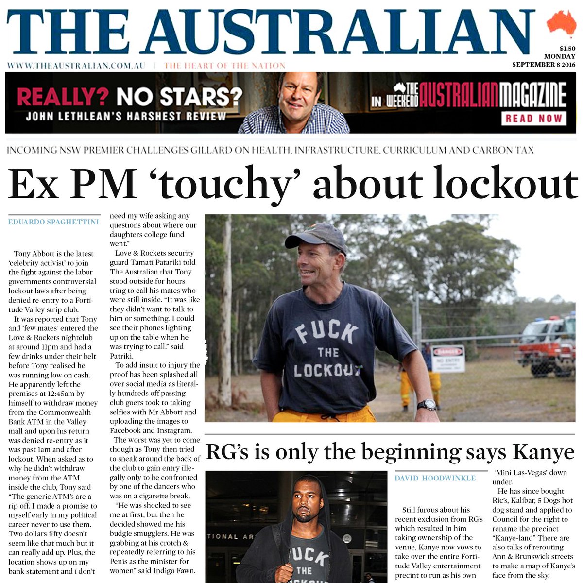 HairbrainC's tweet photo. Lockout shirts at https://t.co/G0ICB7m9vJ
#fuckthelockout #lockoutlaws #keepsydneyopen #keepbrisbaneopen https://t.co/WT9BQrUYBj