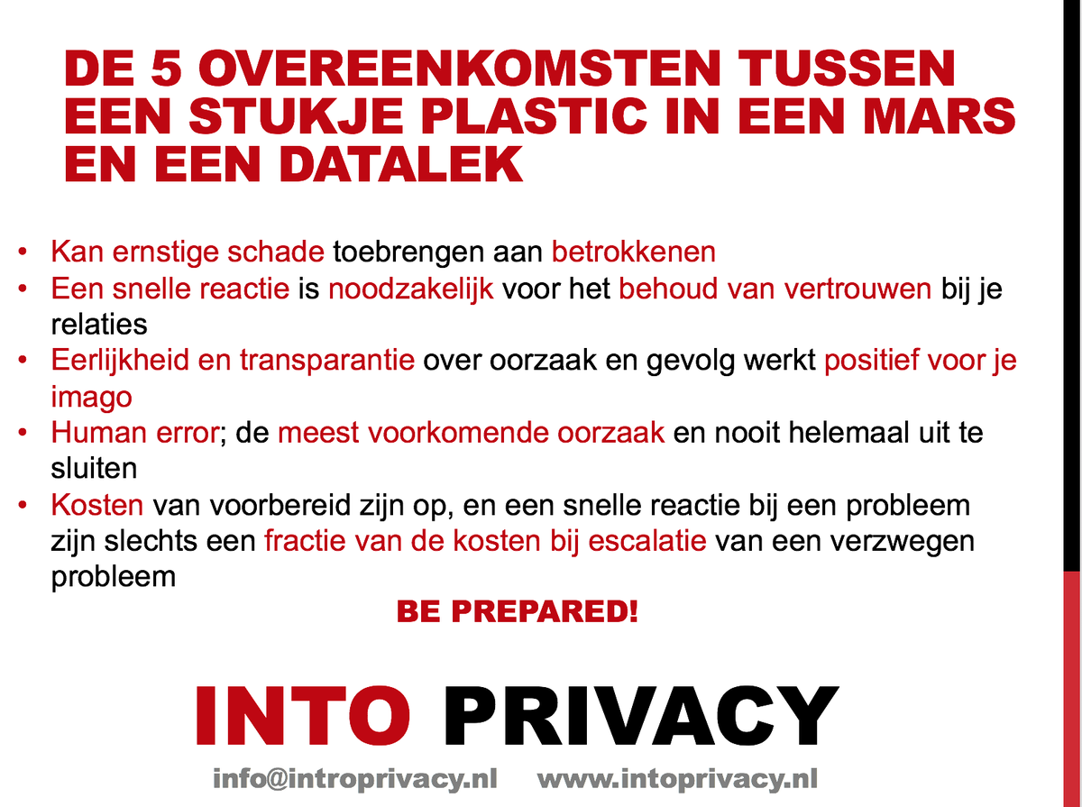 IntoPrivacy's tweet image. De 5 overeenkomsten tussen een stukje plastic in een Mars en een Datalek. #Privacy  #Dataprotection #Datalek #Mars