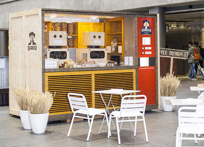 CGuerrillaMBlog's tweet photo. Quaker Creates Pop-up Breakfast Bot Giving Away Free Breakfast https://t.co/Ds4bPUMDDe #marketing https://t.co/tj5l6sn5NZ