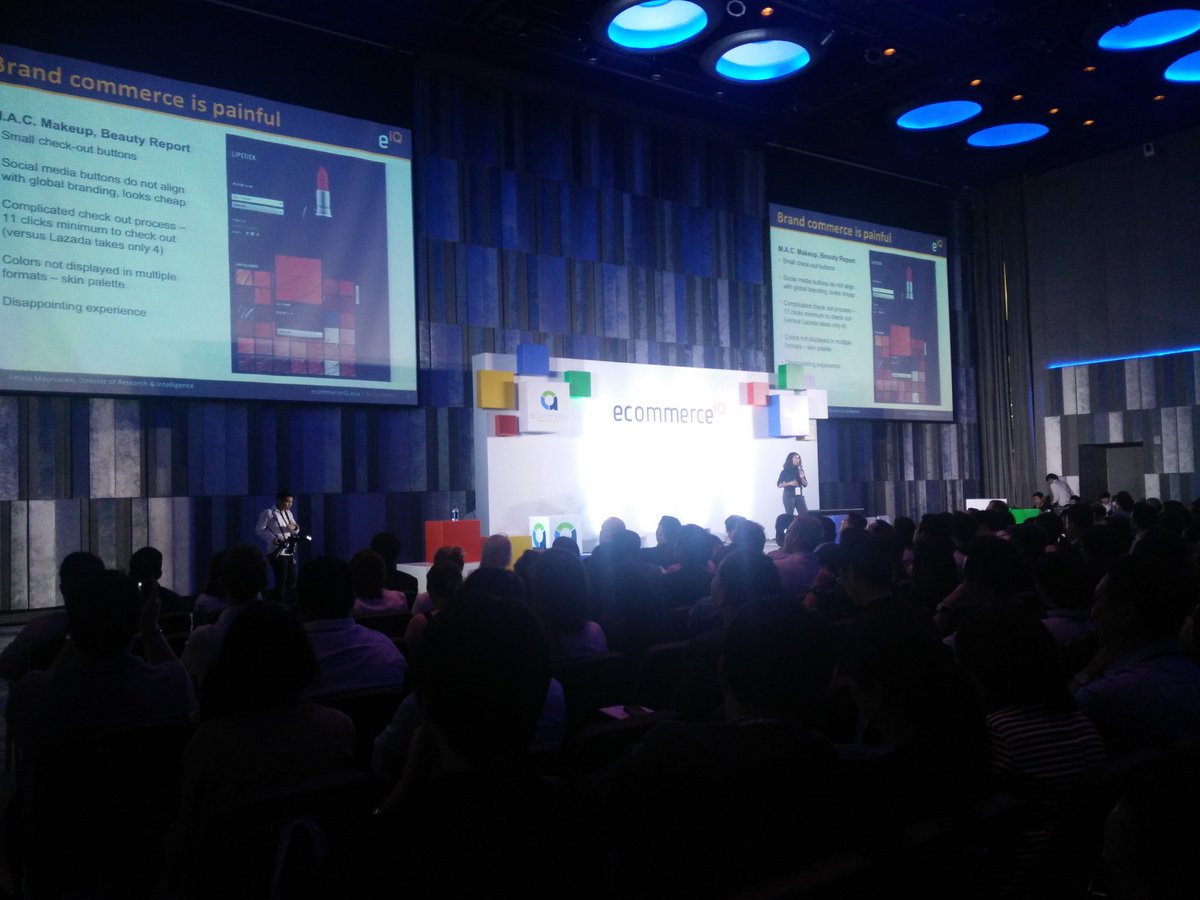 aCommerceASIA's tweet photo. "People are browsing but not purchasing. Ecommerce needs to be optimized in Thailand." #eIQsummit @LilFel https://t.co/V1seZV1SDQ