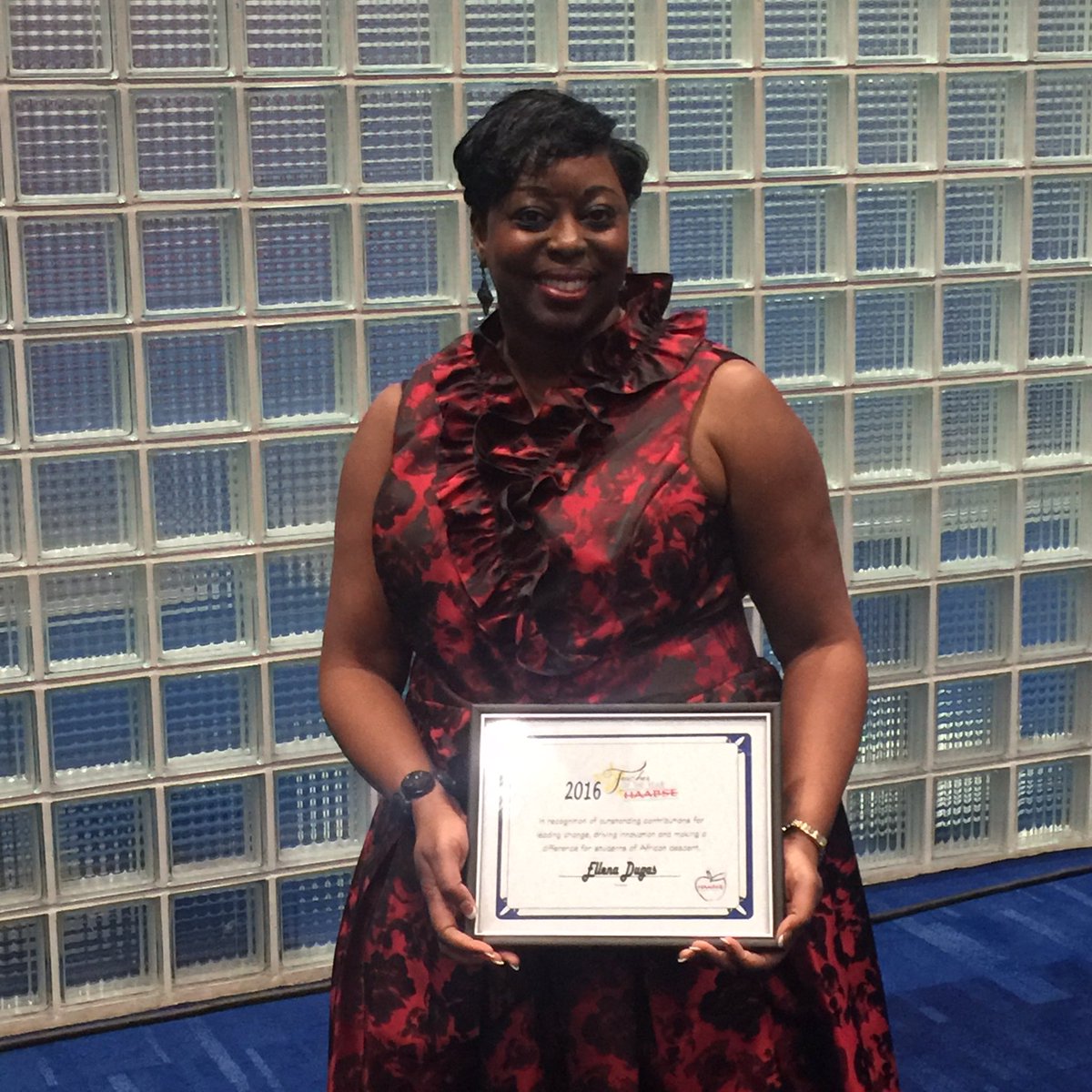 BMSPatriots's tweet photo. Honoring our HAABSE Teacher of the Year! Way to go Mrs. Dugas! #SuperPats#BelieveInSpring https://t.co/Rx1xDBWry4