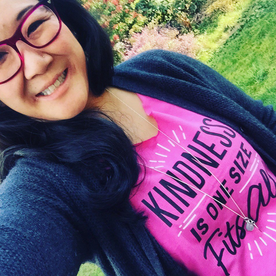 Spreading kindness! #antibullying #kindness #pinkshirtday #selfieforacause