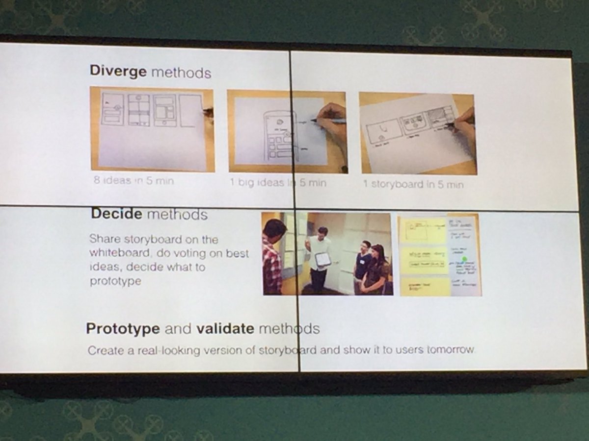 chirpstory_ed's tweet photo. #Vidcontent #SMWJakarta proses Design Sprint memiliki proses pengujian berupa proses decide, prototype, dan validate https://t.co/PlCy7s5wHh