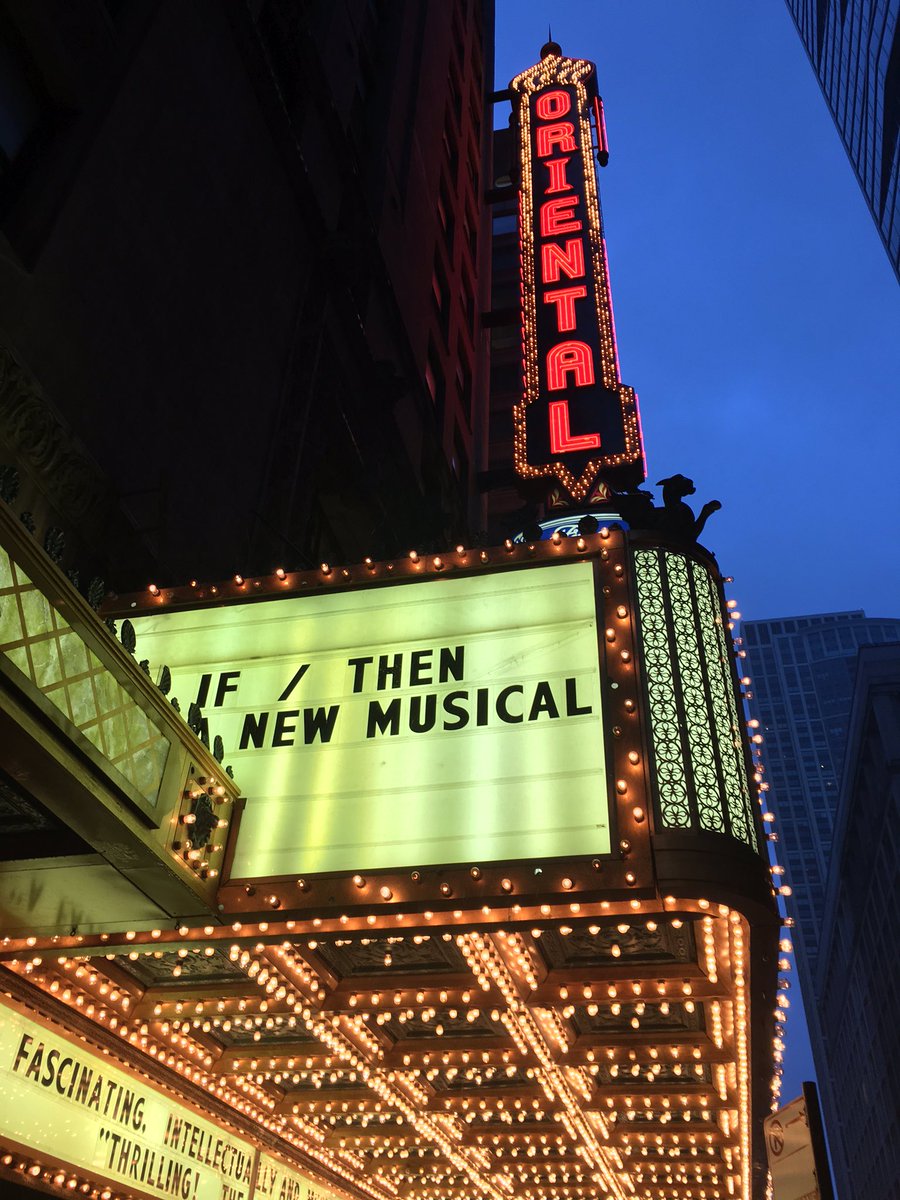 wanderingww's tweet photo. Dear @broadwaychicago thanks for bringing #IfThen + @albinokid to #Chicago! This theater kid is wondering what if... https://t.co/Da6pXHDPaV