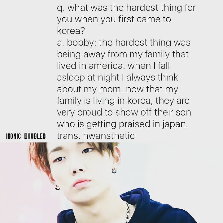 iKONICstagram's tweet photo. [iKONICstagram] ikonic_doubleb: [#iKON Interview][#HanakoMagazine]
Bobby^^ .
.

I can remember the time u cry seein… https://t.co/C3R6BEtuid