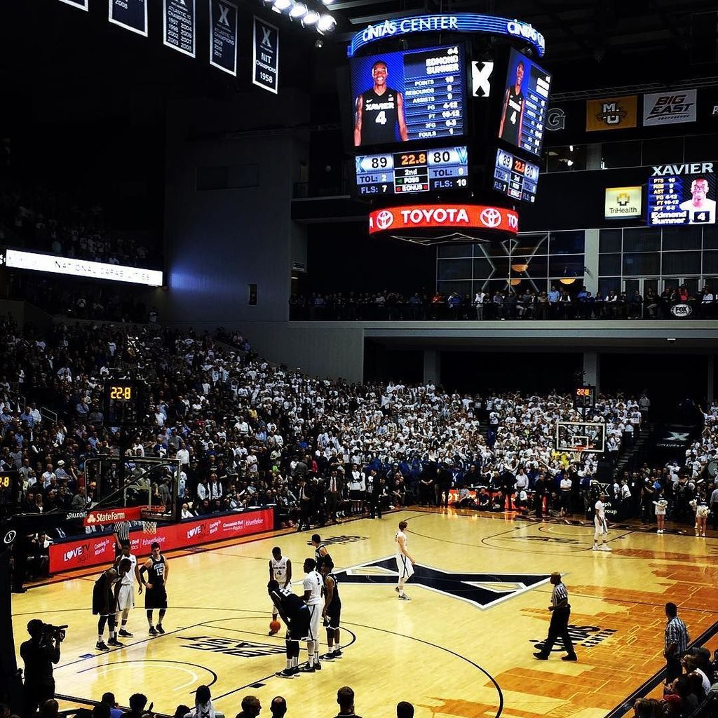 PulseStadium's tweet photo. "Wow #LetsGoX #ZipEmUp ⚔⚔" from insta by boomana13 #Xavier #Villanova #CintasCenter #StadiumPulse https://t.co/MAyF6CsyM6