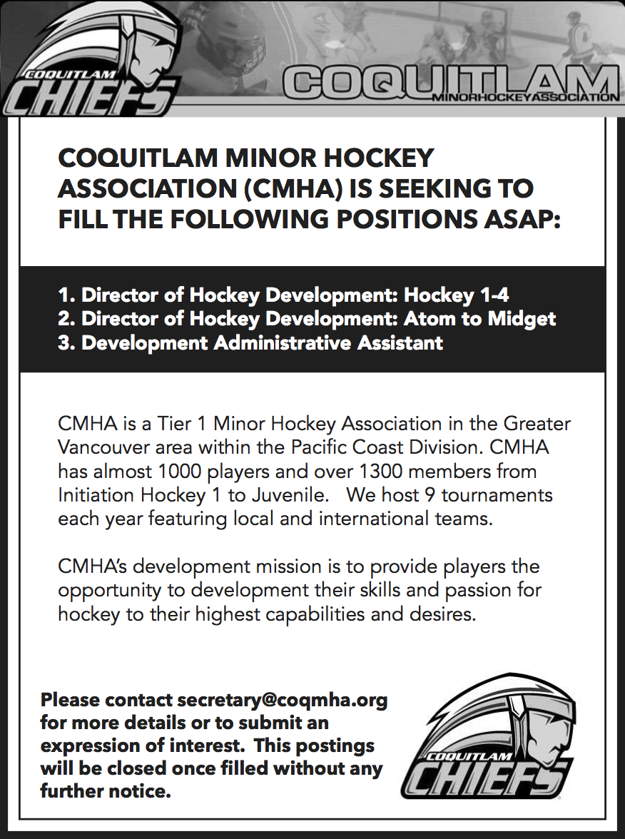 Exciting new opportunities with CMHA! <a href="/PCAHAMain/">PCAHA</a> <a href="/TheCoachesSite/">The Coaches Site</a>