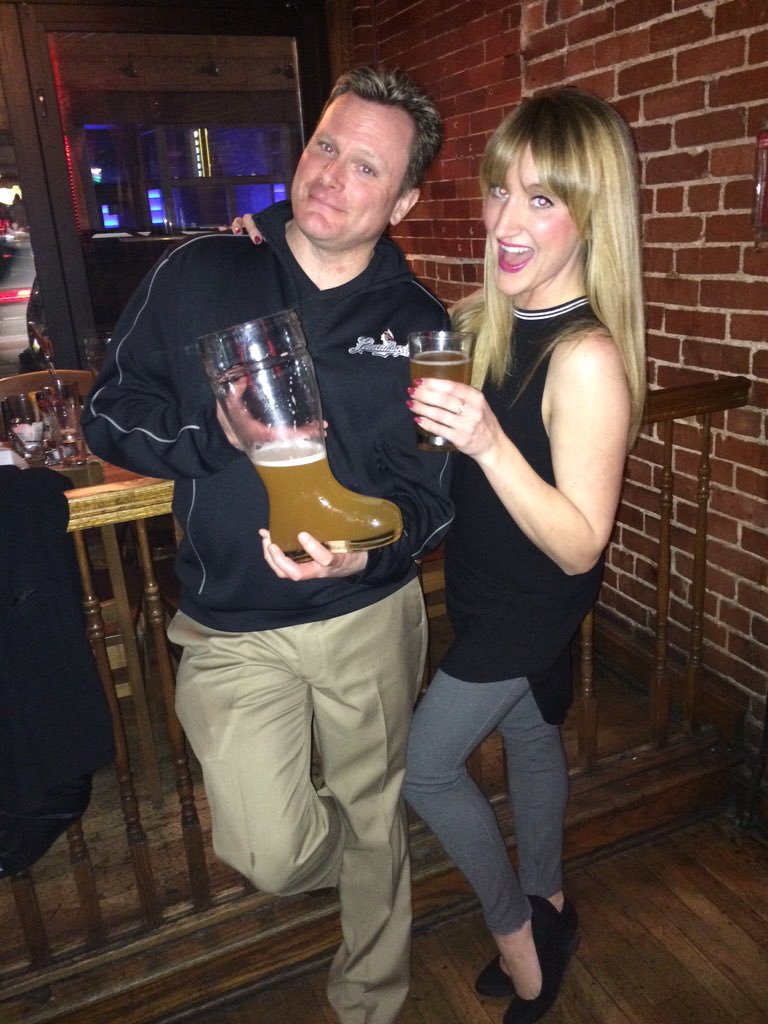 M23Adelaide's tweet photo. #shandemonium @mariossoutside w/ @johnleinie &amp; the @m2third team &amp; @leinenkugel boots 👢🍻 https://t.co/vC9hz77Ya1