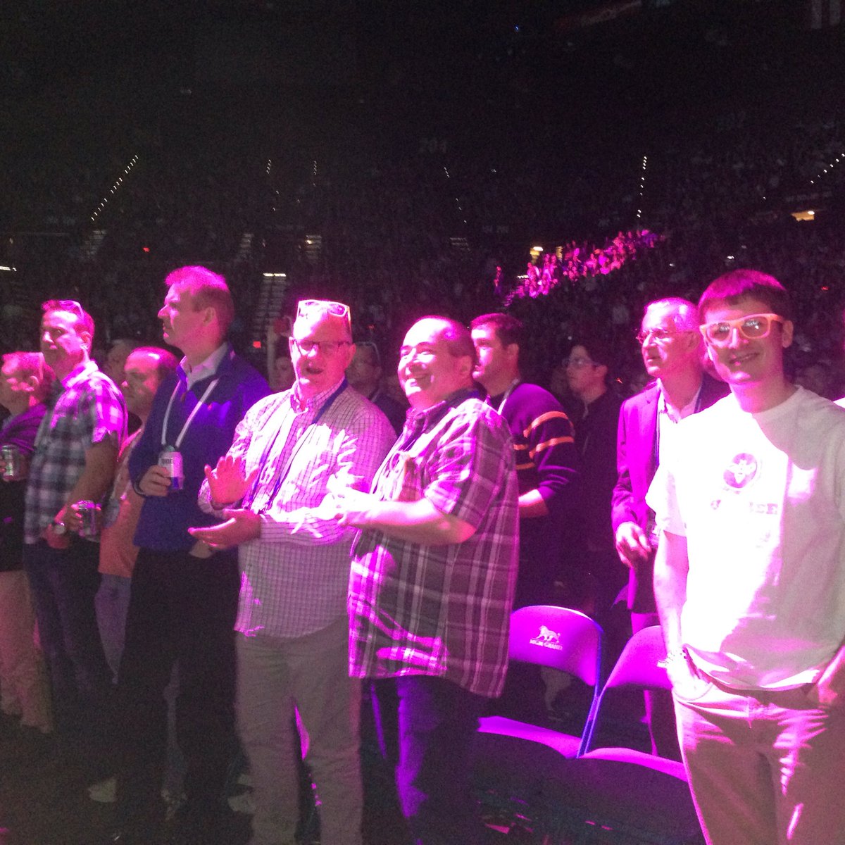 SarahScogley's tweet photo. #ibmchampions #interconnect16 - international team :-) getting down to Elton https://t.co/HDct2DCBx4