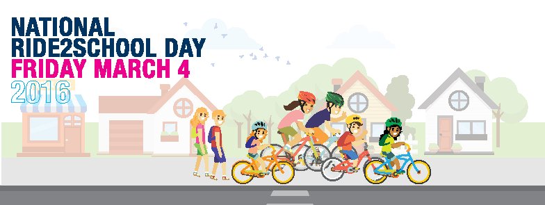 Next Fri 4 March is National #Ride2School Day - get on board by registering with your kids: ow.ly/YJgM1