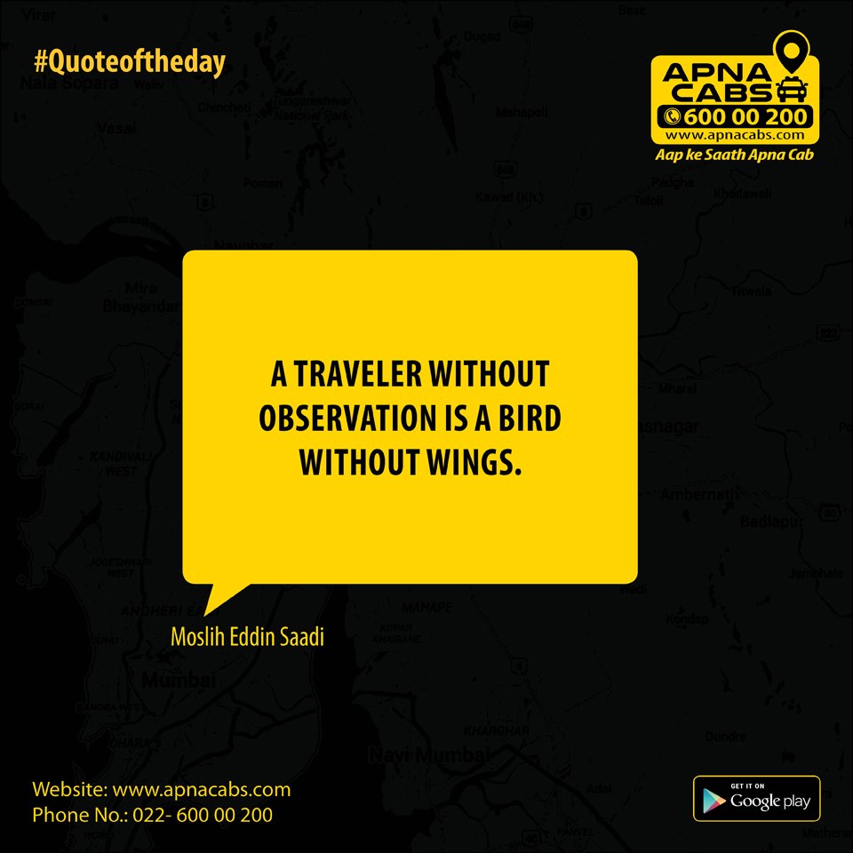 Apnacabs's tweet photo. #Quoteoftheday https://t.co/3BYG30YPqA