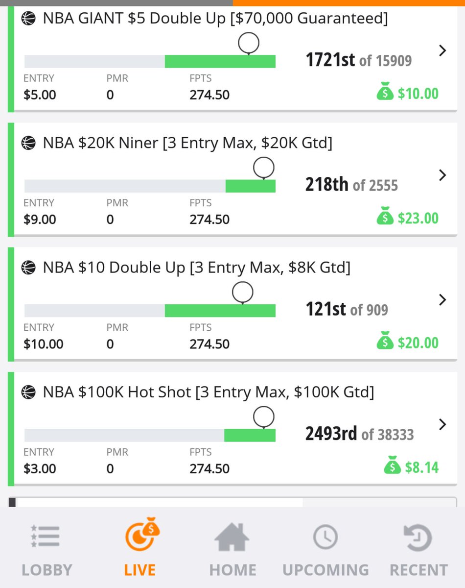 lrapp28's tweet photo. @DraftkingPros another great lineup from DraftkingPros! Thy just keep winning! #BankrollGrind #NBA #DFS 🔥💰🔥💰🔥💰🔥💰🔥💰💸 https://t.co/GnFvWyO14S