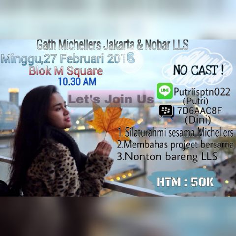 michellers_jkt1's tweet photo. Hayo siapa lgi yg mw ikutan nobar bareng MichellersJkt?(NoCast) hubCp yaa!Kita baper breng2 hihi😁😂 @londonlovefilm https://t.co/D39NiCImyf