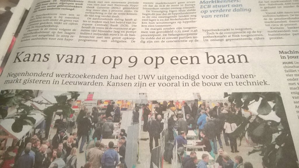 Vandaag Techniekdag voor <a href="/SingellandBurgu/">SingellandBurgum</a> en <a href="/LiudgerBurgum/">CSG Liudger Burgum</a>. Onderstaand bericht in <a href="/lc_nl/">Leeuwarder Courant</a> toont belang aan. <a href="/tdiel/">Tytsjerksteradiel</a>