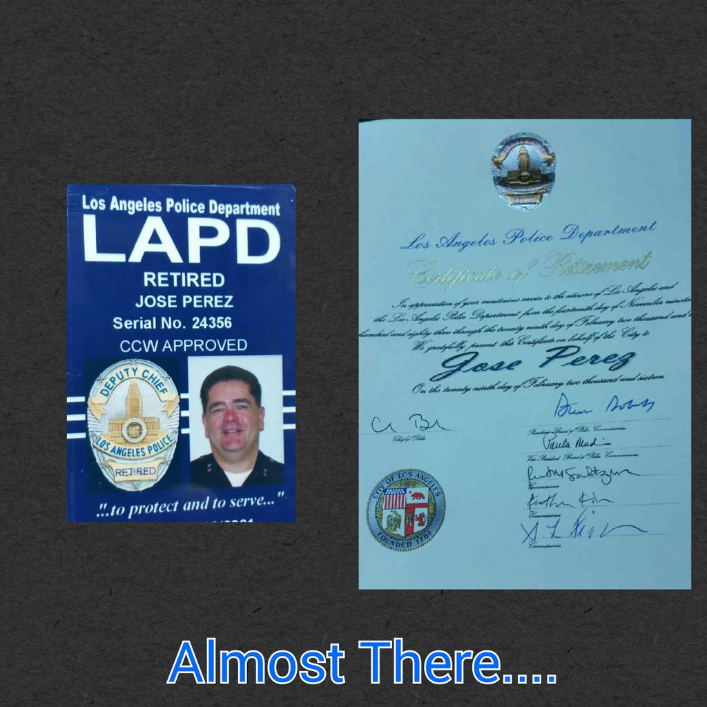 Almost there....getting ready &amp; finalizing a few things b4 "Retirement" @LAPDCMDR_ARCOS @LAPDGND @LAPDCRD <a href="/oborraez/">Oswaldo Borraez</a>