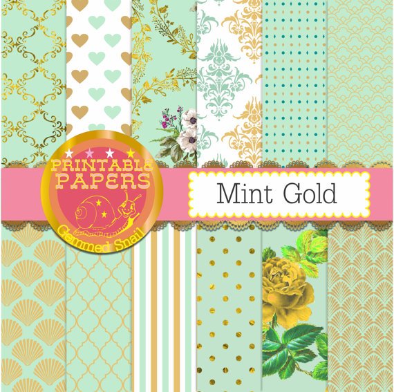 debbz5's tweet photo. Mint and gold digital paper, mint and gold backgrounds.. https://t.co/12HeD0Liyh #mintgold #giftwrap https://t.co/iZjs9k47WJ