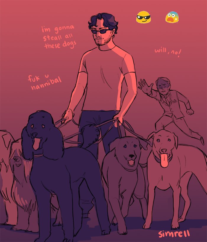 katiesimrell's tweet photo. @BryanFuller i was challenged to draw will and #hannibal with these emojis. accurate? p.s. congrats <3 https://t.co/i3Ia3EAjYQ