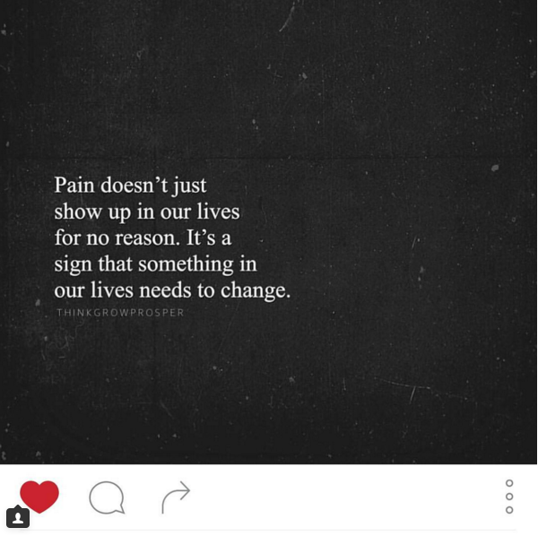 YentlPolanco's tweet photo. Let #pain lead you to #change https://t.co/8iAGbxeqo6