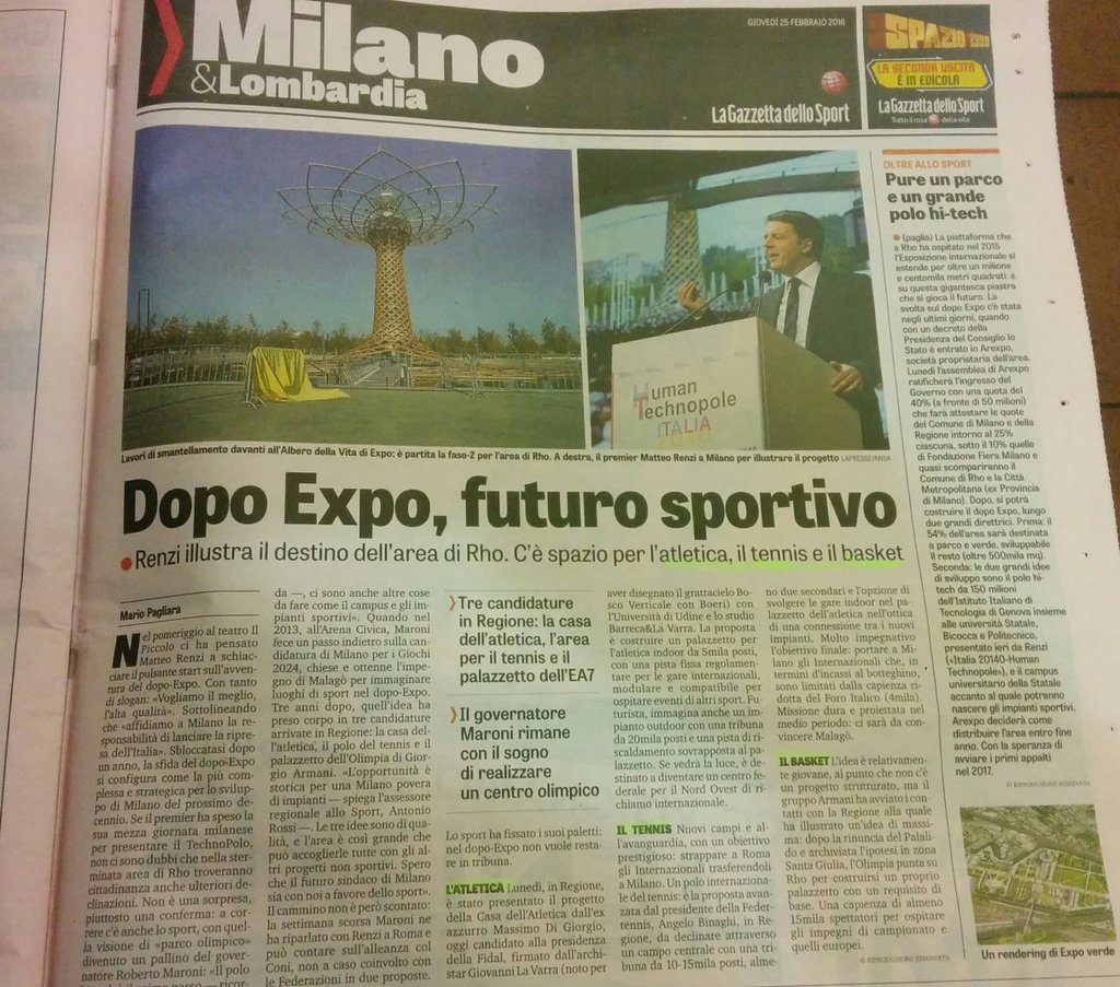SarcasmoRB's tweet photo. E niente, onde avere una pista x l'hockey all'#EXPO bisognerebbe almeno fare una proposta. #Dinome datti all'ippica! https://t.co/V5gUEWMwpL