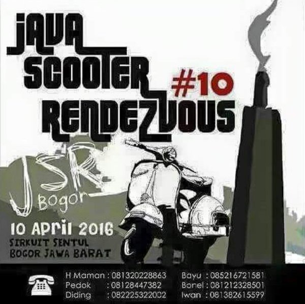 Mas mbak, jsr 2016 16 april apa 10 april? Mhon infonya :) Cc <a href="/SukaPespa/">P E S P A N E S I A</a>  <a href="/scooteristinsom/">K.O.S.I.T</a> <a href="/scooter_MILK/">scooterIndepenMILK</a> tursuwun :)