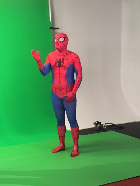 Yesterday's filming went well....things got interesting! #SuperHeroMarketing #SpideySenses