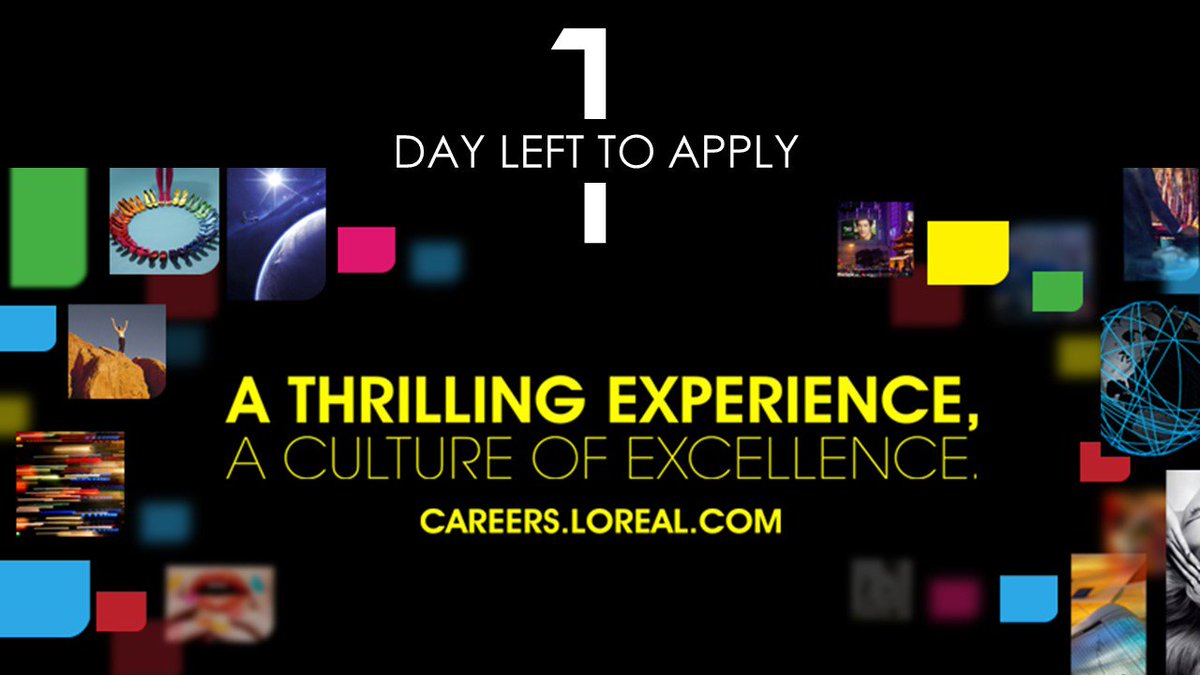 kttmarie's tweet photo. One day left to apply to the worlds leading cosmetic group!! Don't miss your opportunity! #lboro #loreal #placements https://t.co/KCRTQr22Cx
