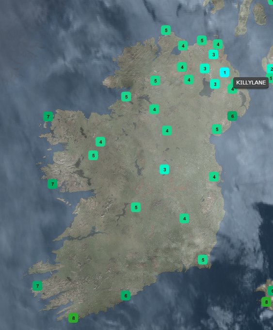 WeatherCee's tweet photo. At midday - still a few chilly spots,  1C in the Antrim Glens #Killylane. A few bright spells to come later. Cee https://t.co/VKIEhTWH0t