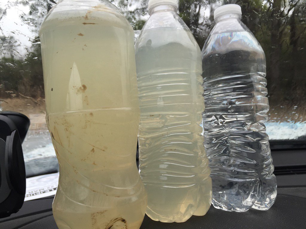 ncpumpguy's tweet photo. Figured out jobsite water filtration with no flocculant!!  #noflock https://t.co/vm0l7Pzzk3