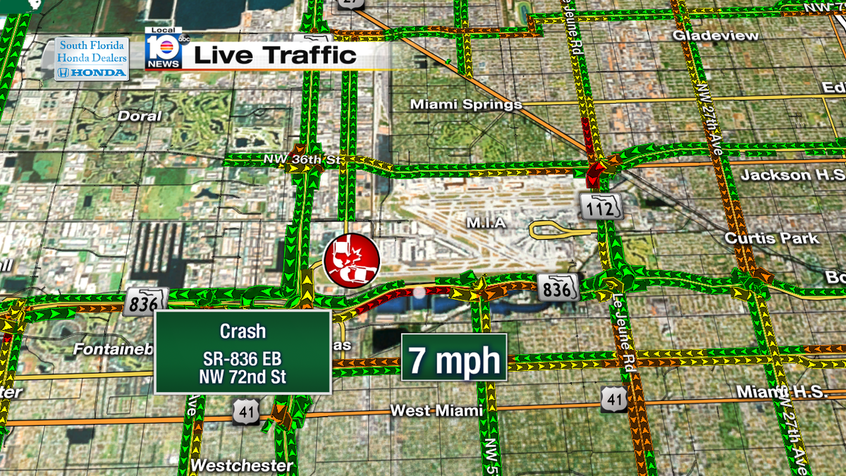 Crash on SR-836 EB & NW 72nd St #TRAFFIC #MIAMI https://t.co/KDs2kdRcQ5
