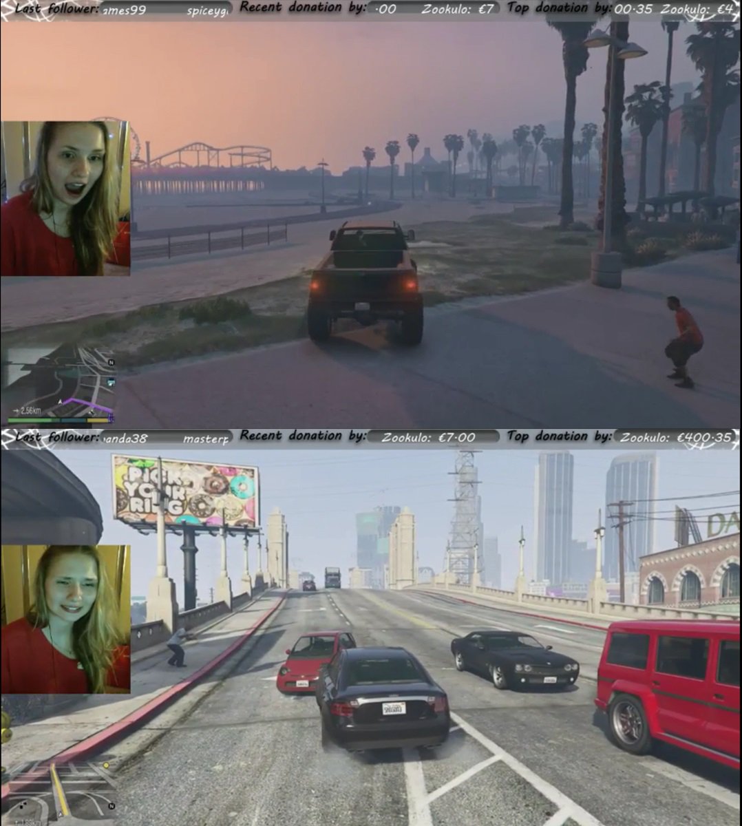 paulakristiaana's tweet image. Summoning up GTA V stream on yesterday evening  #firsttimedriving #PS4 #baddriving #twitch #proplayer #GTAV