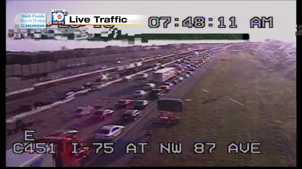 Heavy delays on I-75 SB and Hialeah Gardens Dr due to crash #TRAFFIC #MIAMI https://t.co/7vxOU2L2zx