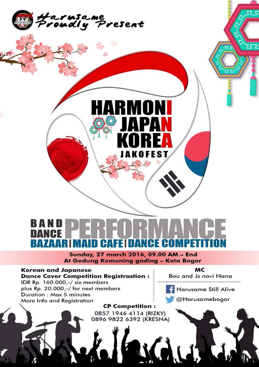 <a href="/SWAGNAMOO_DC/">SWAGNAMOO</a> Japanese Korean Fest. 27 Maret 2016, Gedung Kemuning Gading kota Bogor. Pre sale 45rb, 35rb, 20rb.