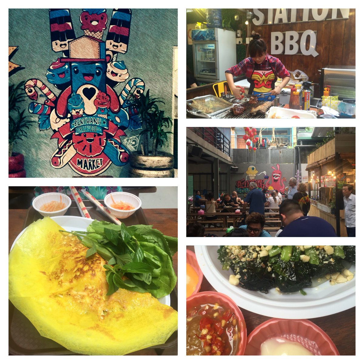 andrewhails1966's tweet image. Lunch today.... lovely Banh Xeo &amp;amp; Bola Lot @BanhThanh #streetfood #vietnam #HoChiMinh