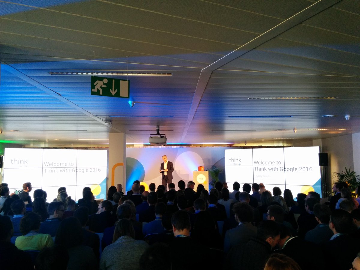 MaxHeutz's tweet photo. Think with Google 2016 : Kick off by our Country Manager, Thierry Geerts! #Google #thinkbe2016 https://t.co/eZ8mWPgaLl