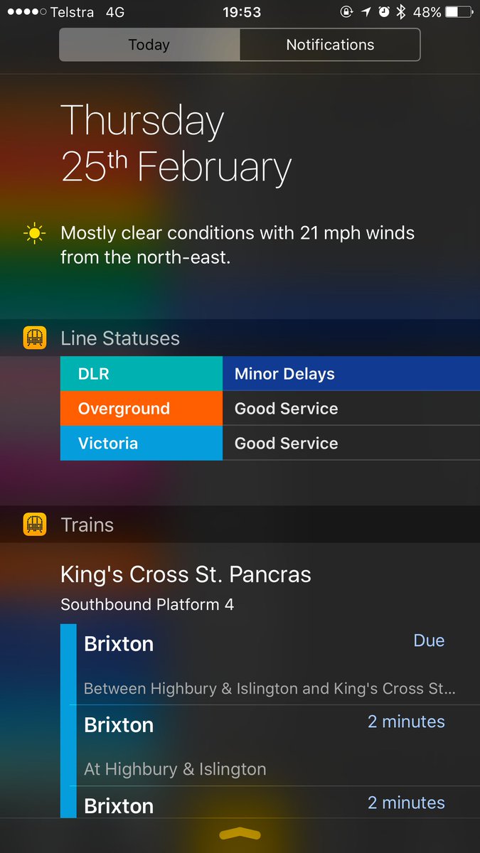 ridetownapp's tweet image. Your favourite platform and lines are always one swipe away if you put them in your today screen. #RideTips