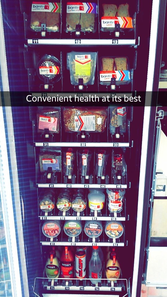 bantingonthego's tweet photo. Pop by one of our vending machine and take your pick.
#Banting #BantingOnTheGo #LCHF #ConvenientHealth #FreshFood https://t.co/2cczSwMbg6
