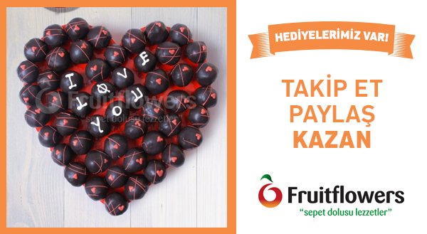 Bu tweetimizi RT eden 3 takipçimiz Fruit Flowers Truffle lezzetini kazanacak 🎁 #FruitFlowersHediye