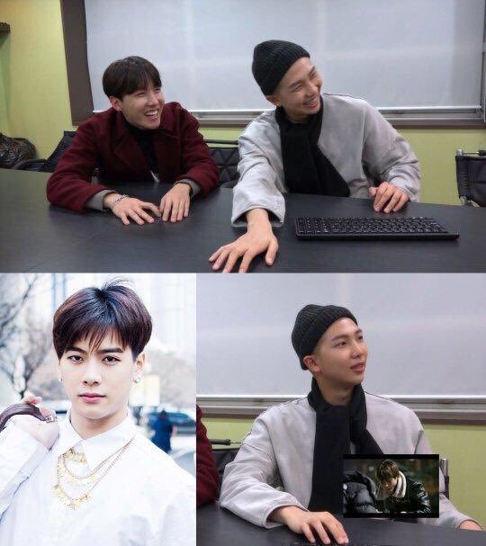 Btseshowtime's tweet photo. "Namjoon wants to appear on Celebrity Bromance with Jackson." Aaaaah~ ☺️😍💖🙏🏼🙏🏼
https://t.co/fWejaj2Y11… https://t.co/tMHlAw2B3h