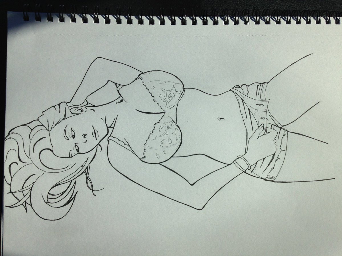 BimboGoddesss's tweet photo. Done a sketch this morning before work of the beautiful @TessaFowler hope you like it Tessa. 🎨 https://t.co/NUTZEN9g6J