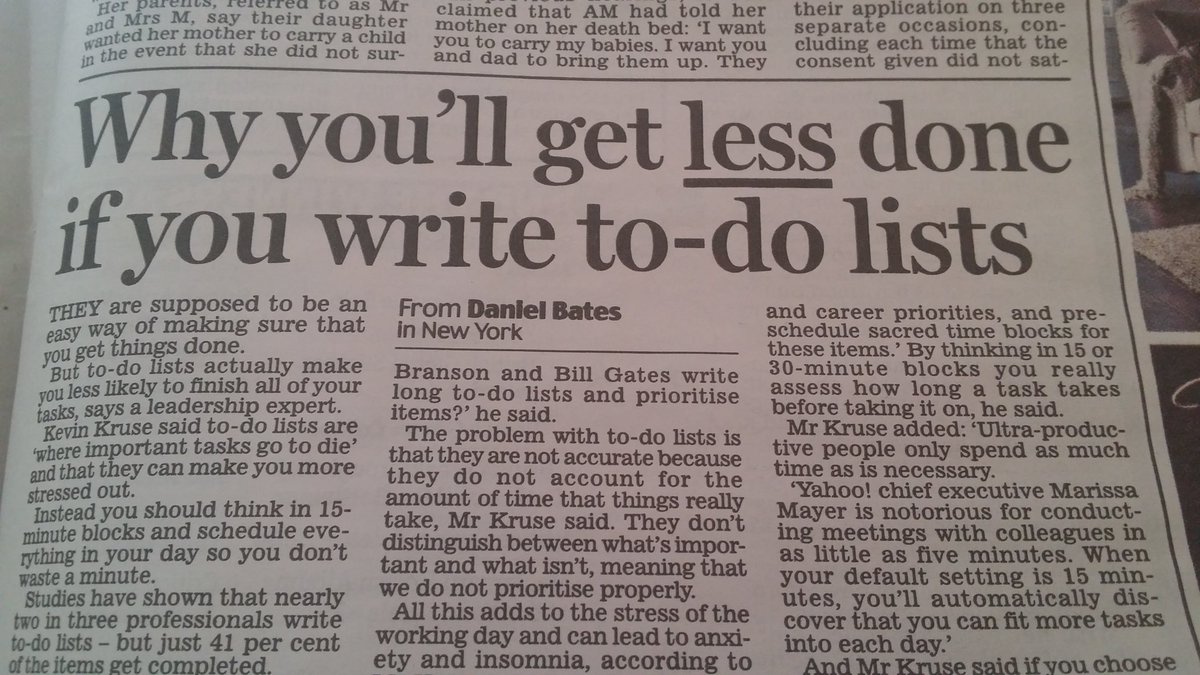 EamonnHolmes's tweet photo. Such rubbish ....How do you get anything done if you don't do a list ?
A charter for inefficiency.Lists all the way. https://t.co/DMCYEksp7g