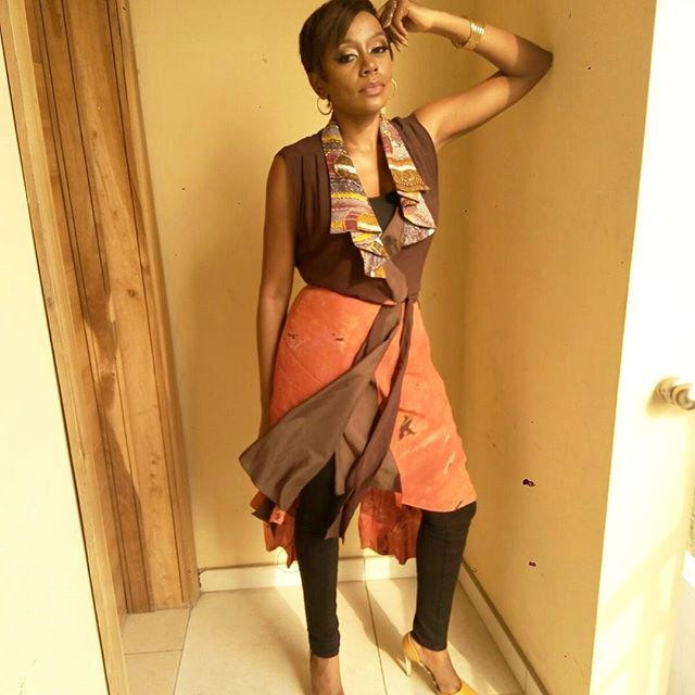 HouseofMarie_ng's tweet photo. Check out @MichelleDede in this House of Marie tie-dye wrap dress with beaded @Vlisco lapel https://t.co/djHcqxDgXP